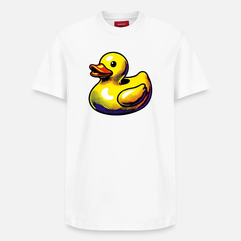 Caneton Canard Canard Canard - T-shirt unisexe décontracté en coton Supima – de SPREAD - blanc