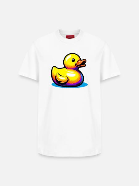 Duckling Duck Duck Duck - Relaxed Unisex Supima Cotton T-Shirt – by SPREAD - white