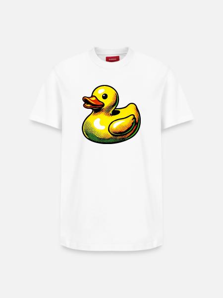 Duckling Duck Duck Duck - Relaxed Unisex Supima Cotton T-Shirt – by SPREAD - white