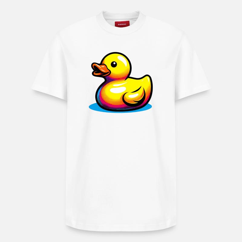 Caneton Canard Canard Canard - T-shirt unisexe décontracté en coton Supima – de SPREAD - blanc