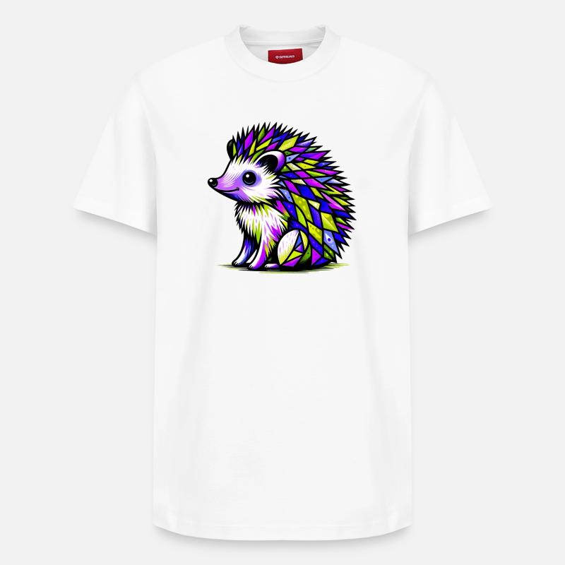 Hérisson - T-shirt unisexe décontracté en coton Supima – de SPREAD - blanc