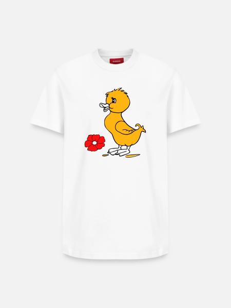 Easter chicks Happy Easter - Relaxed Unisex Supima Cotton T-Shirt – by SPREAD - white