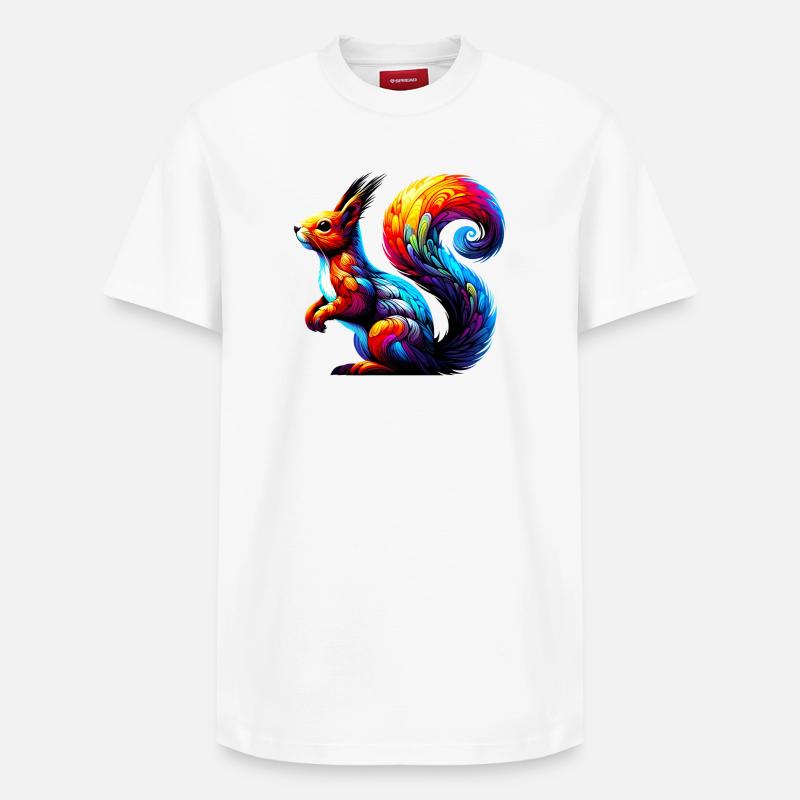 Eichhörnchen - Relaxed Unisex Supima Cotton T-Shirt – von SPREAD - Weiß