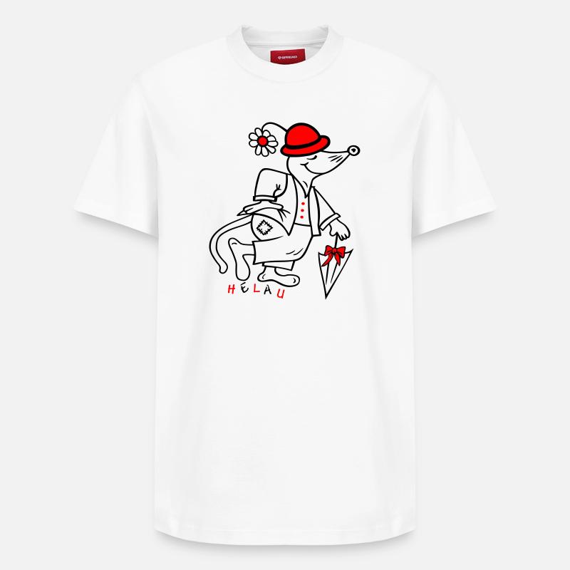 Fasching - Relaxed Unisex Supima Cotton T-Shirt – von SPREAD - Weiß