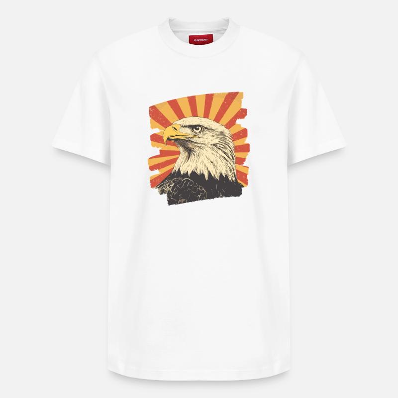 Aigle - T-shirt unisexe décontracté en coton Supima – de SPREAD - blanc