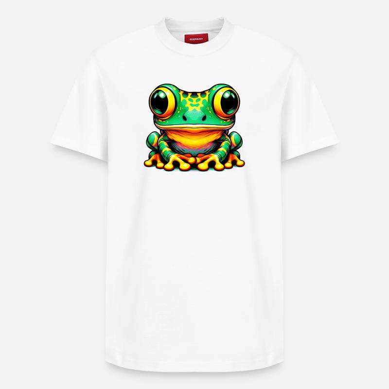 Grenouille - T-shirt unisexe décontracté en coton Supima – de SPREAD - blanc