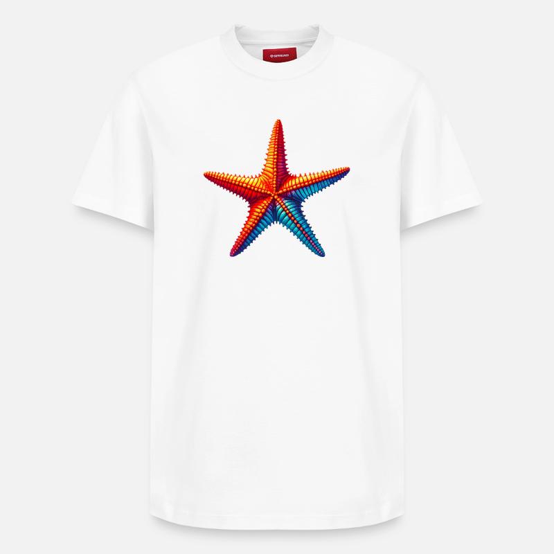 Étoile de mer - T-shirt unisexe décontracté en coton Supima – de SPREAD - blanc