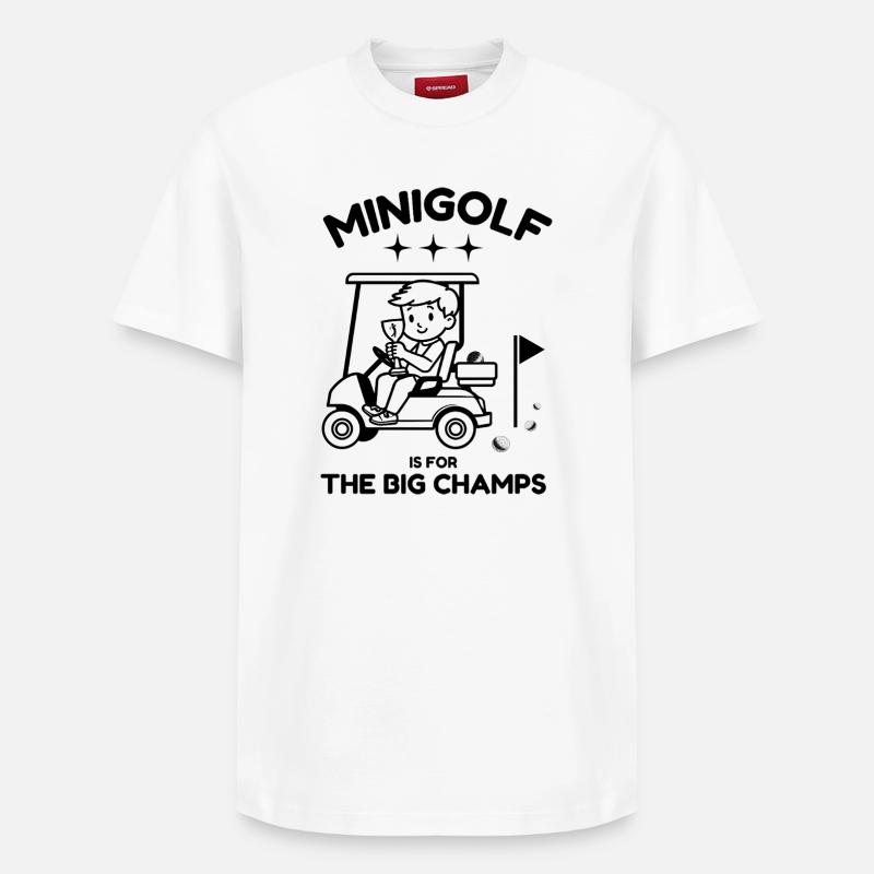 Kinder Minigolf - Relaxed Unisex Supima Cotton T-Shirt – von SPREAD - Weiß