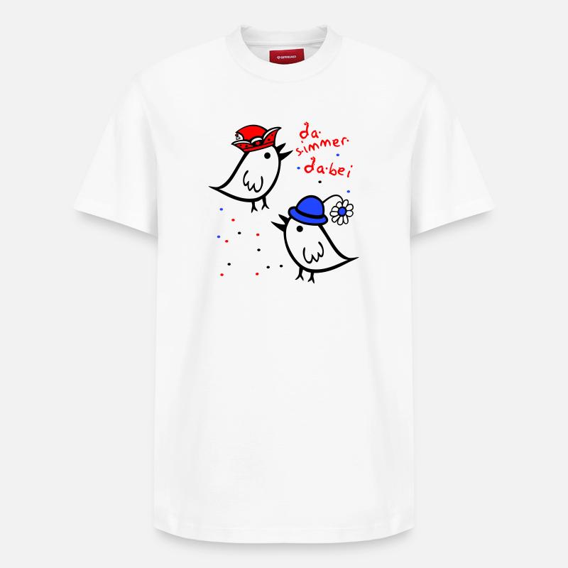 da simmer dabei, Karneval - Relaxed Unisex Supima Cotton T-Shirt – von SPREAD - Weiß