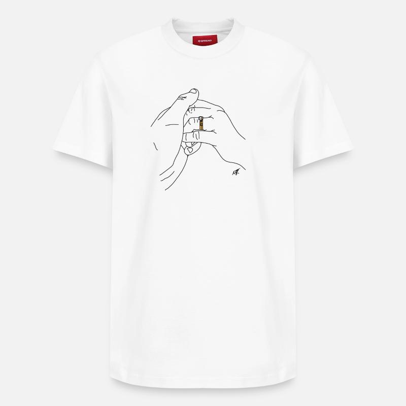 MJR - Ehe - Relaxed Unisex Supima Cotton T-Shirt – von SPREAD - Weiß