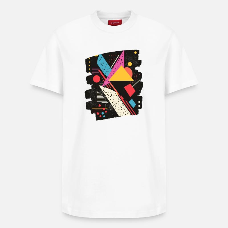 Années 80 - T-shirt unisexe décontracté en coton Supima – de SPREAD - blanc