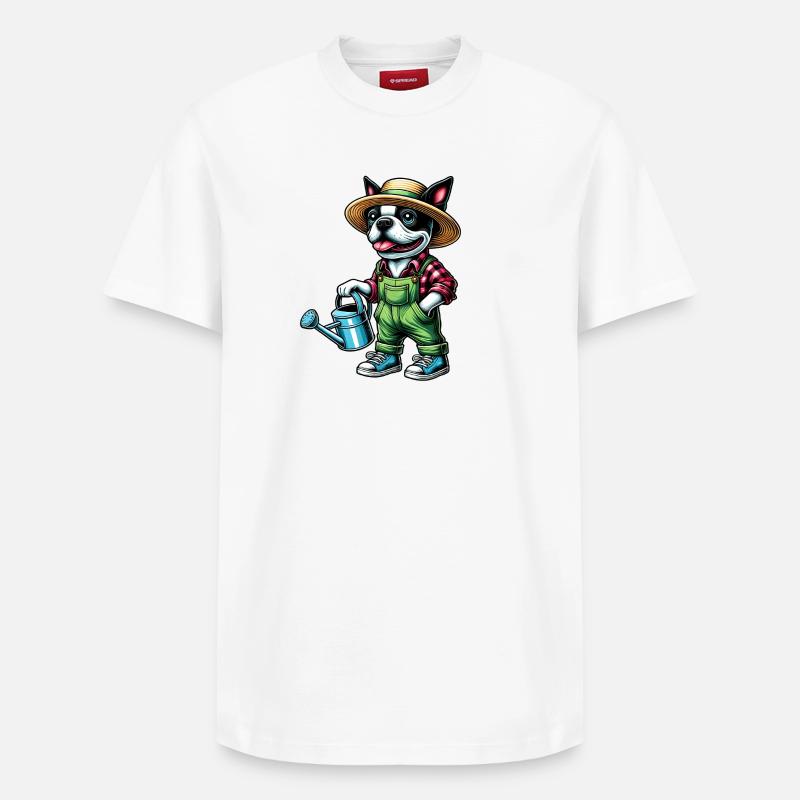 Bostie Jardinier - T-shirt unisexe décontracté en coton Supima – de SPREAD - blanc