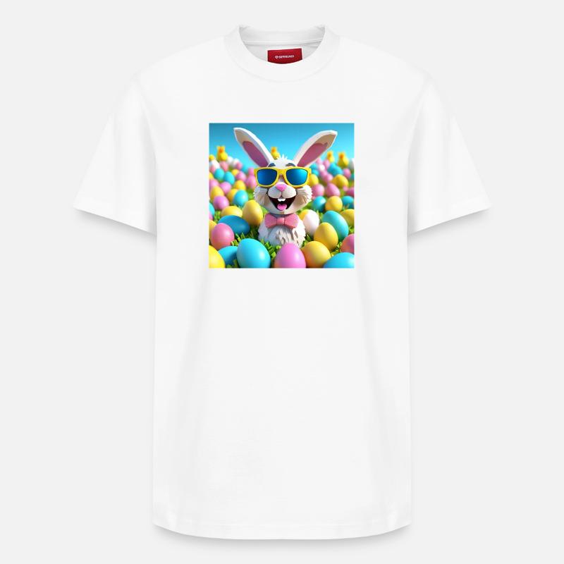 Easter, Happy Easter, Easter - Relaxed Unisex Supima Cotton T-Shirt – by SPREAD - white