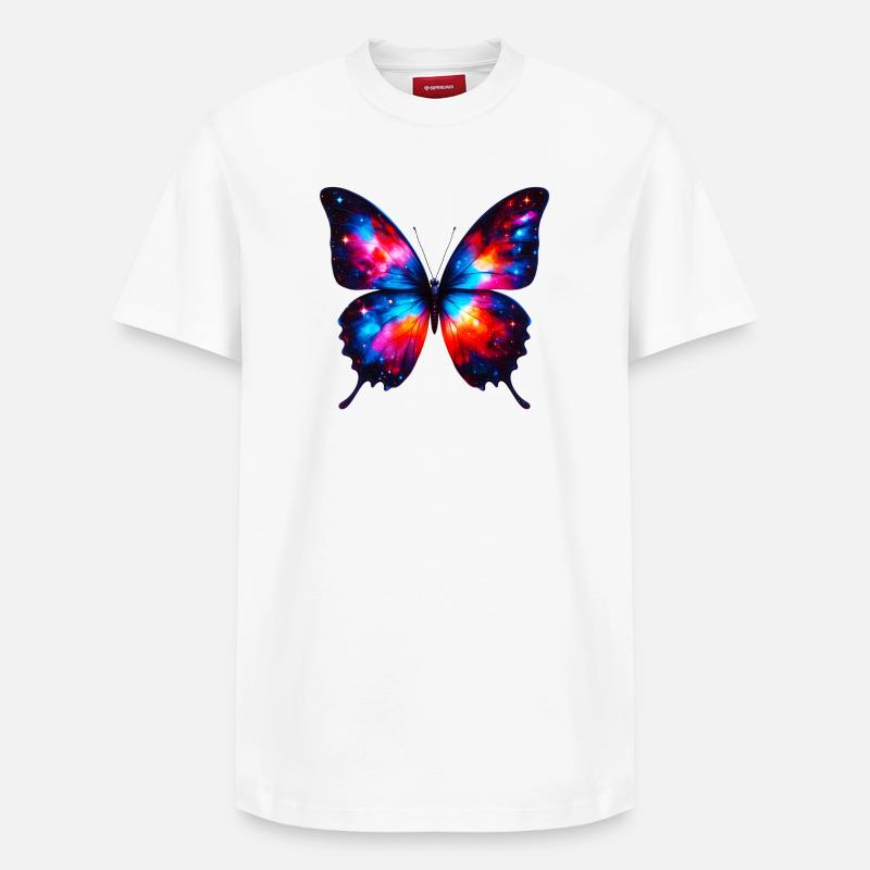 Papillon - T-shirt unisexe décontracté en coton Supima – de SPREAD - blanc