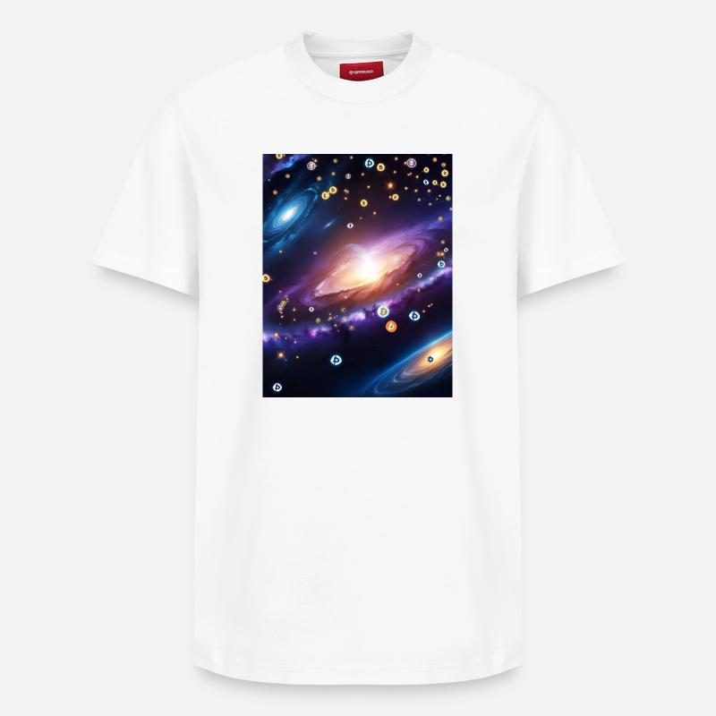 JensJensen - T-shirt unisexe décontracté en coton Supima – de SPREAD - blanc