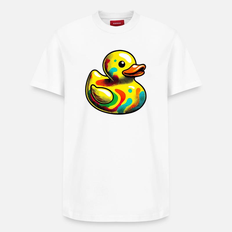 Caneton Canard Canard Canard - T-shirt unisexe décontracté en coton Supima – de SPREAD - blanc