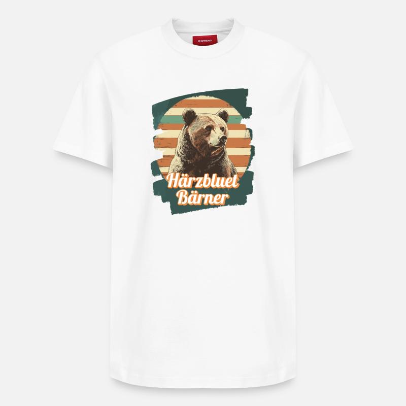 Härzbluetbärner Bärner Berner Härzbluetberner - T-shirt unisexe décontracté en coton Supima – de SPREAD - blanc
