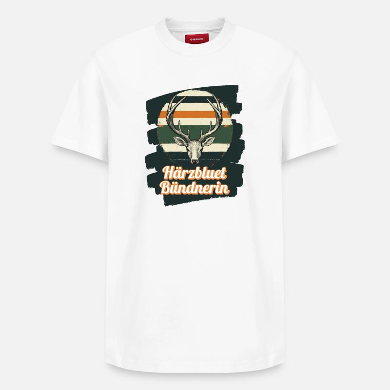 Härzbluetgraubünden, Grisons, Suisse - T-shirt unisexe décontracté en coton Supima – de SPREAD - blanc
