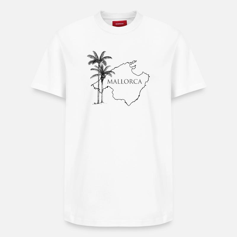 CROISSANCE · Île de Majorque - T-shirt unisexe décontracté en coton Supima – de SPREAD - blanc