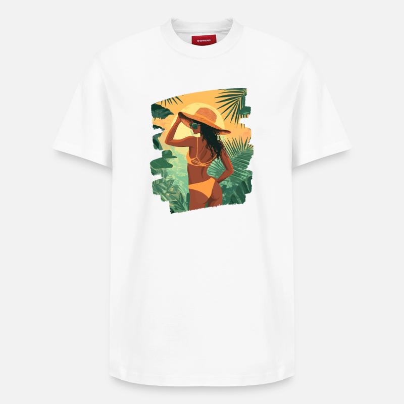 Été - T-shirt unisexe décontracté en coton Supima – de SPREAD - blanc