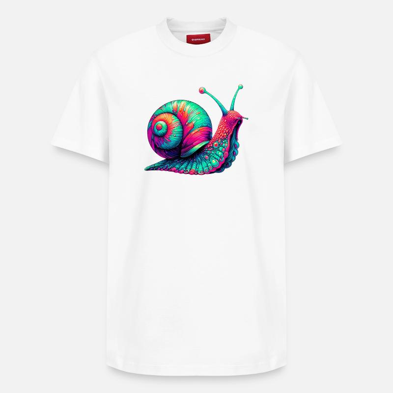 Escargot - T-shirt unisexe décontracté en coton Supima – de SPREAD - blanc