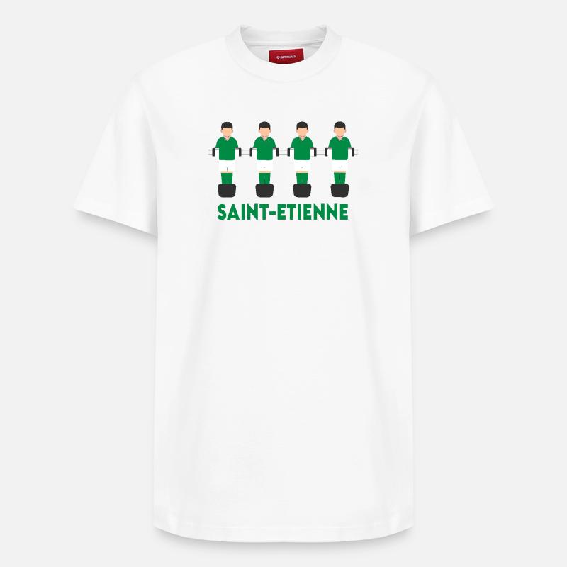 Saint-Etienne - T-shirt unisexe décontracté en coton Supima – de SPREAD - blanc