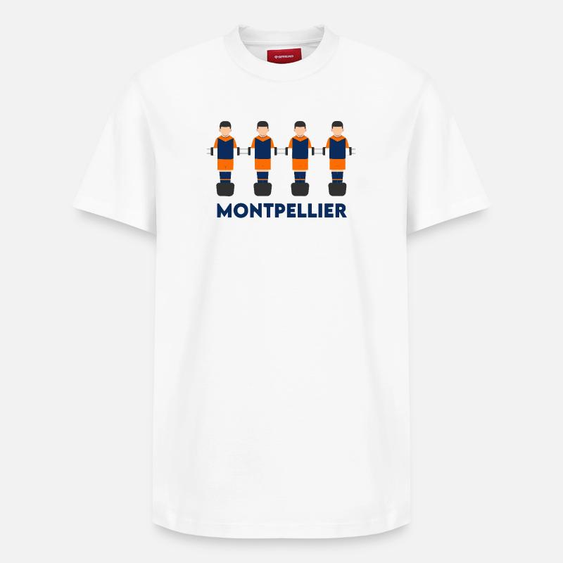 Montpellier - T-shirt unisexe décontracté en coton Supima – de SPREAD - blanc