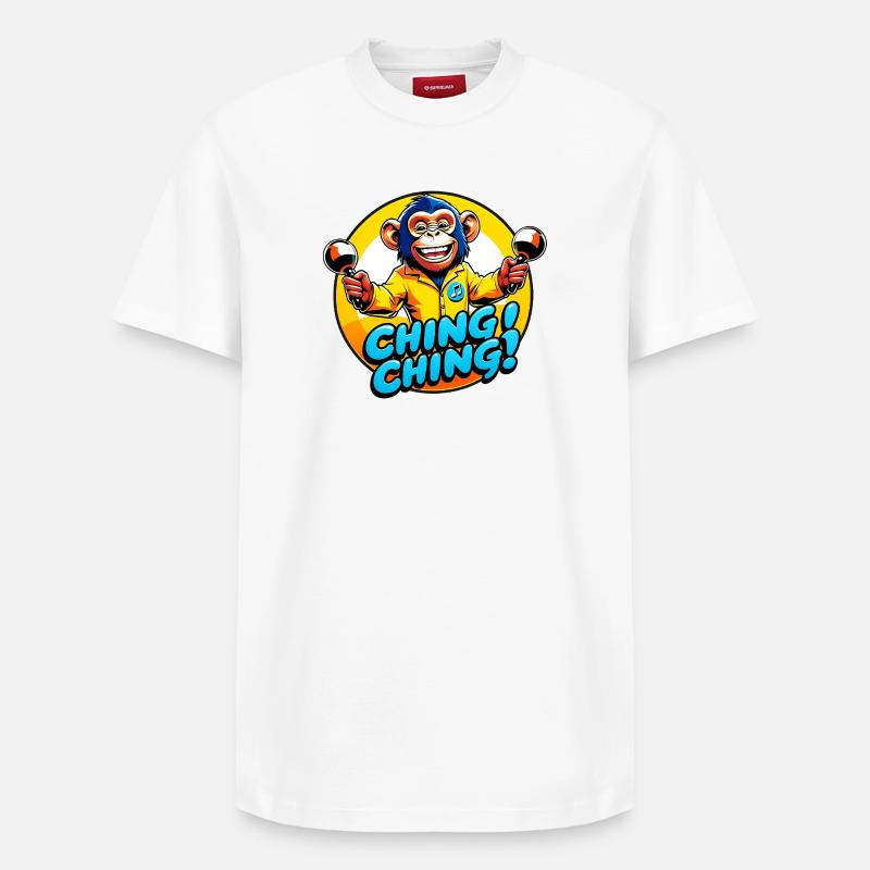 Ching Ching - Relaxed Unisex Supima Cotton T-Shirt – von SPREAD - Weiß