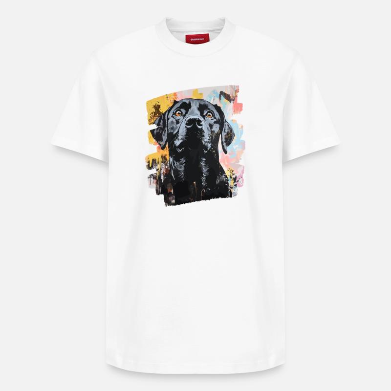 Labrador - T-shirt unisexe décontracté en coton Supima – de SPREAD - blanc
