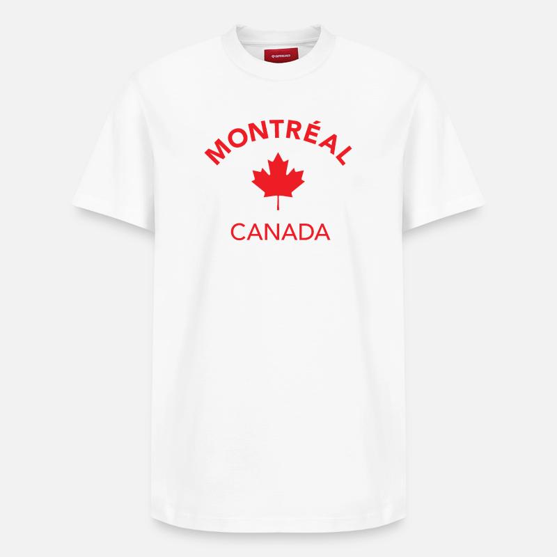 MONTRÉAL, CANADA - T-shirt unisexe décontracté en coton Supima – de SPREAD - blanc