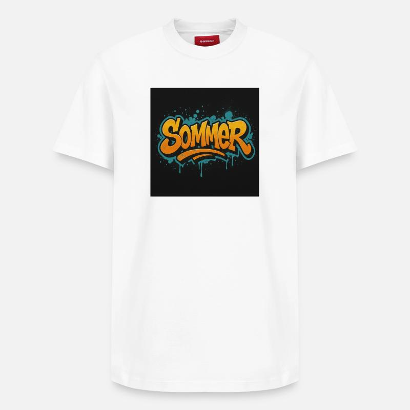 Été - T-shirt unisexe décontracté en coton Supima – de SPREAD - blanc