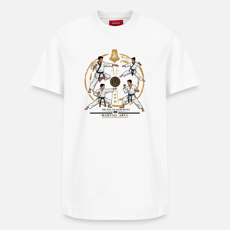 Art martial - T-shirt unisexe décontracté en coton Supima – de SPREAD - blanc