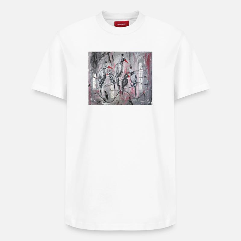 Ravens - Relaxed Unisex Supima Cotton T-Shirt – by SPREAD - white