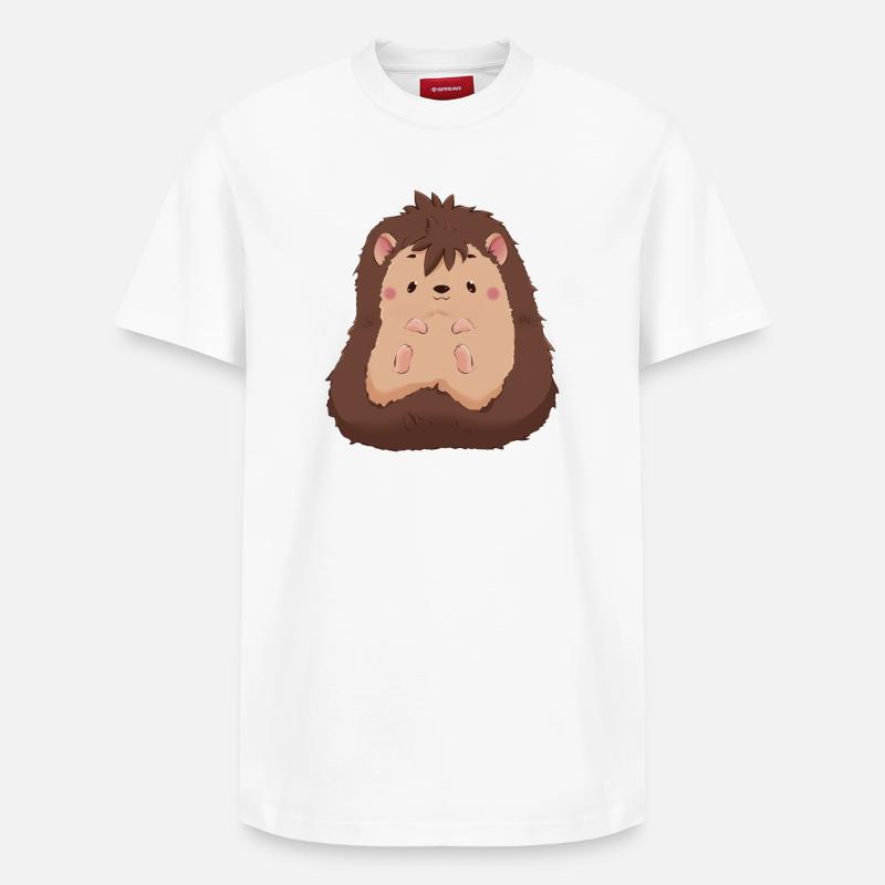 Hérisson - T-shirt unisexe décontracté en coton Supima – de SPREAD - blanc