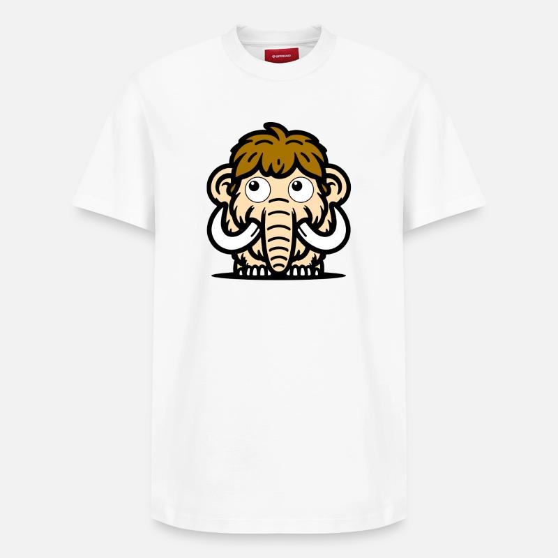 Mammouth - T-shirt unisexe décontracté en coton Supima – de SPREAD - blanc