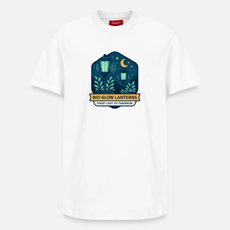 Lanternes Bio-Glow - T-shirt unisexe décontracté en coton Supima – de SPREAD - blanc