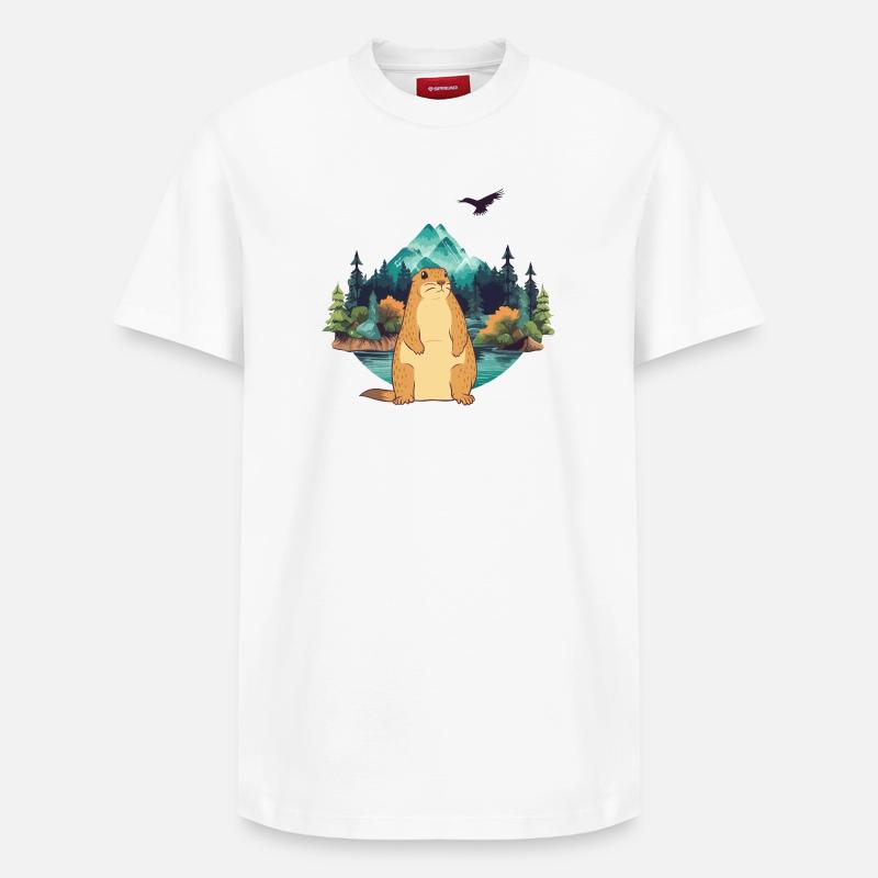 Marmot - Relaxed Unisex Supima Cotton T-Shirt – by SPREAD - white
