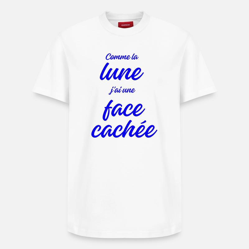 Comme la lune - T-shirt unisexe décontracté en coton Supima – de SPREAD - blanc