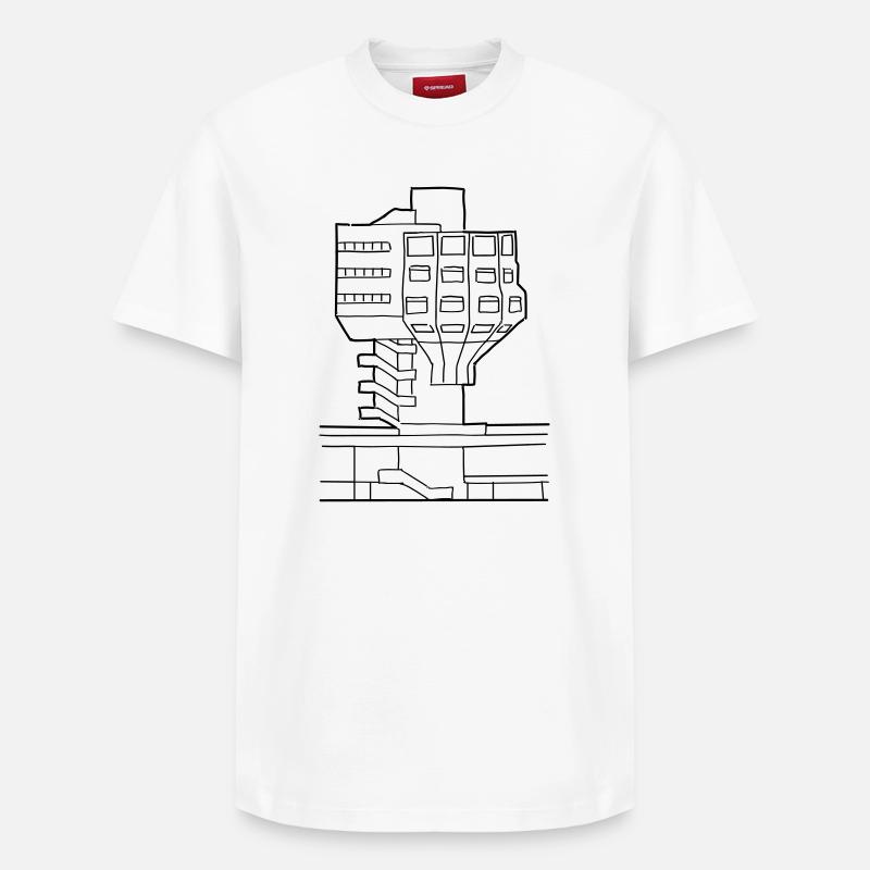 Bierpinsel in Steglitz - Relaxed Unisex Supima Cotton T-Shirt – von SPREAD - Weiß
