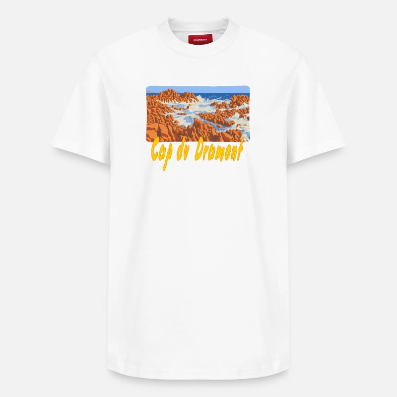 Cap du Dramont - Relaxed Unisex Supima Cotton T-Shirt – von SPREAD - Weiß