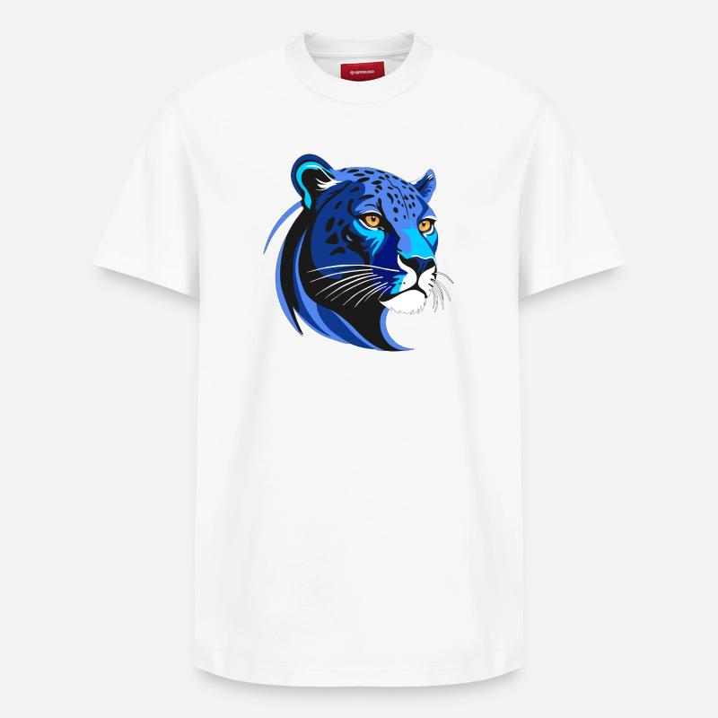 PANTER BLU - T-shirt unisexe décontracté en coton Supima – de SPREAD - blanc