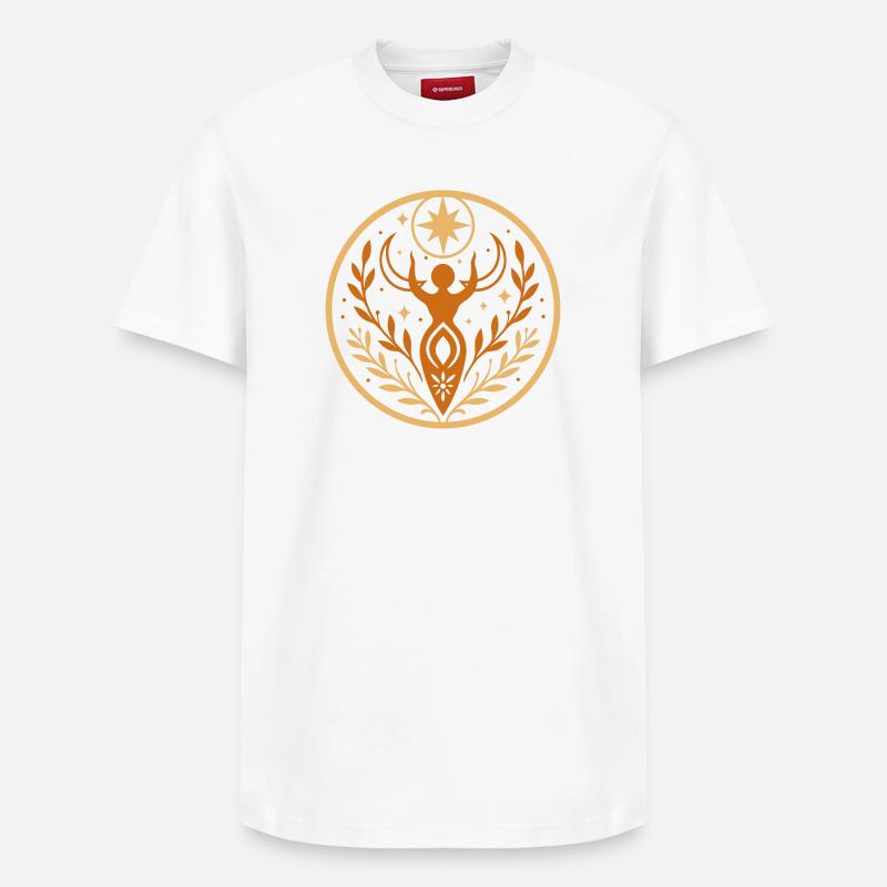 Déesse Litha du solstice d’été - T-shirt unisexe décontracté en coton Supima – de SPREAD - blanc