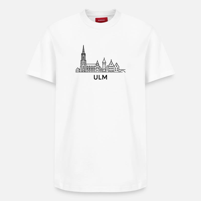 Ulm - T-shirt unisexe décontracté en coton Supima – de SPREAD - blanc