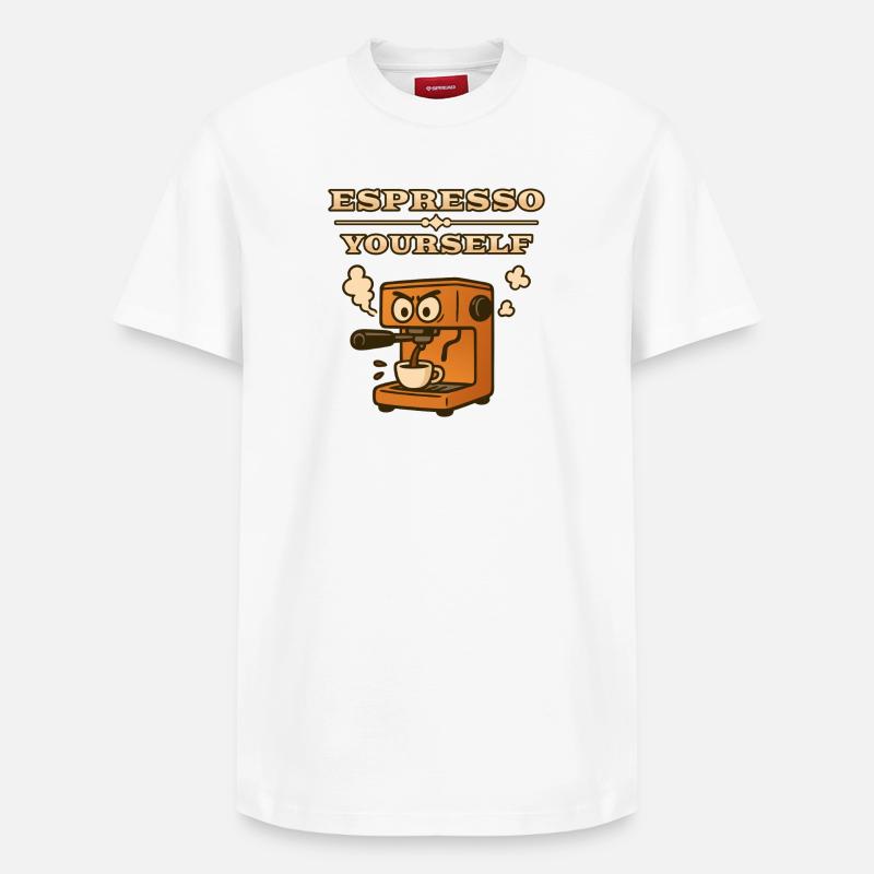 Espresso vous-même - T-shirt unisexe décontracté en coton Supima – de SPREAD - blanc