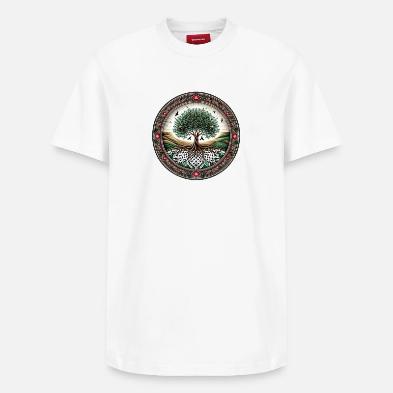 Enraciné - T-shirt unisexe décontracté en coton Supima – de SPREAD - blanc