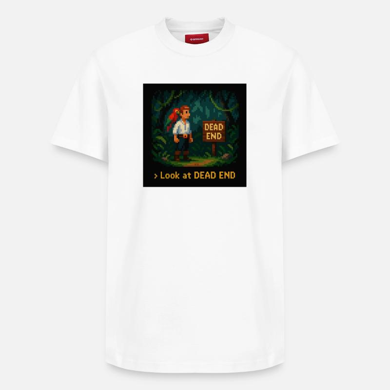 Look at Dead End - Relaxed Unisex Supima Cotton T-Shirt – von SPREAD - Weiß