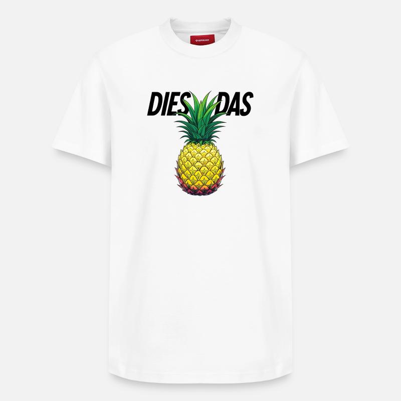 Dies Das Ananas - Relaxed Unisex Supima Cotton T-Shirt – von SPREAD - Weiß
