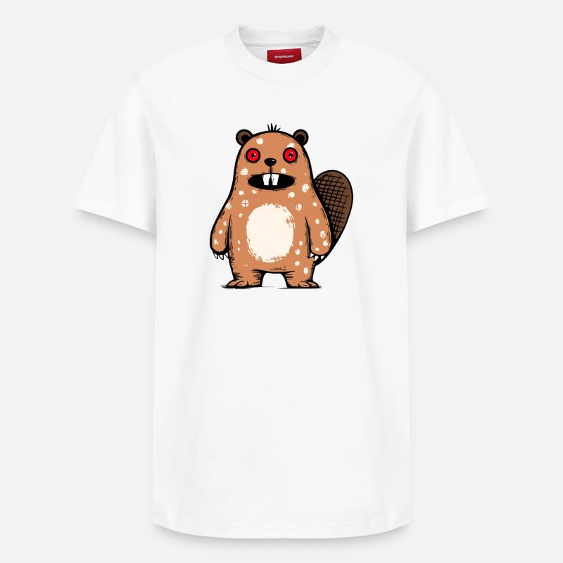 Biber - Relaxed Unisex Supima Cotton T-Shirt – von SPREAD - Weiß