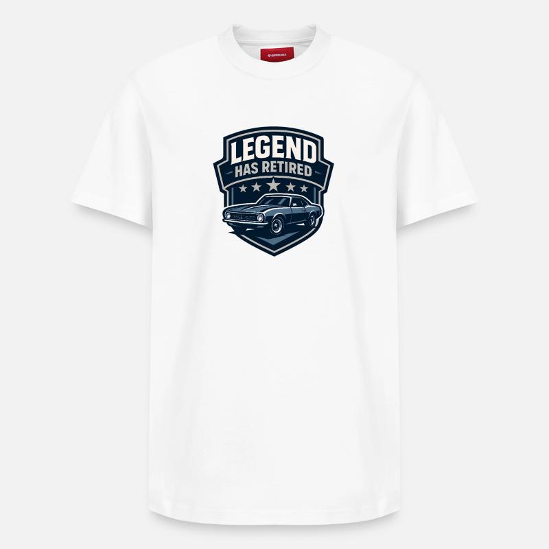 Legend Has Retired - T-shirt unisexe décontracté en coton Supima – de SPREAD - blanc