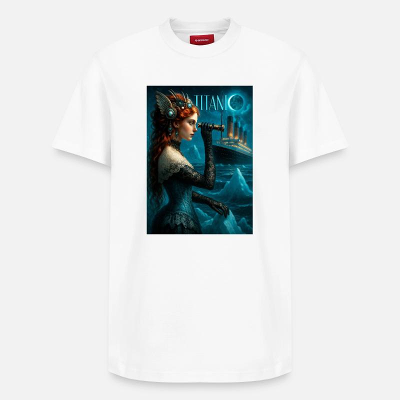 Titanic - T-shirt unisexe décontracté en coton Supima – de SPREAD - blanc